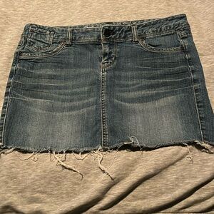 Express denim mini skirt